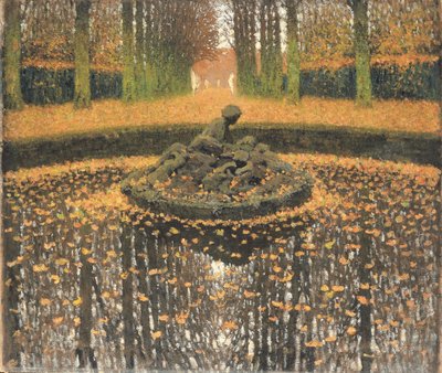 Dronningens springvand, Versailles, ca. 1920 af Henri Martin