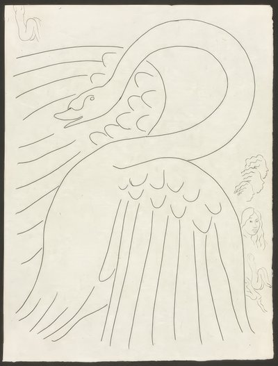 Et par sonetter: Frontispice, planche 24 fra Poesies de Mallarmé af Henri Matisse