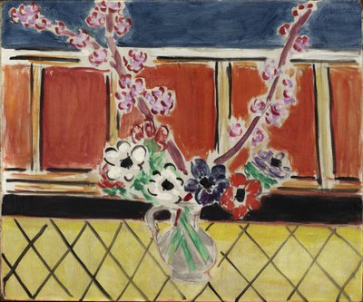 Anemoner og ferskenblomster af Henri Matisse