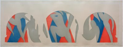 Dans, grå, blå, pink af Henri Matisse