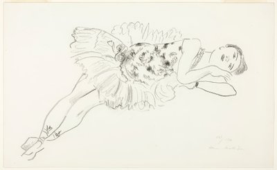 Liggende danser, fra Ten Dancers af Henri Matisse