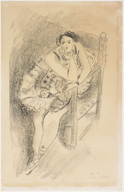 Danser i en træstol af Henri Matisse