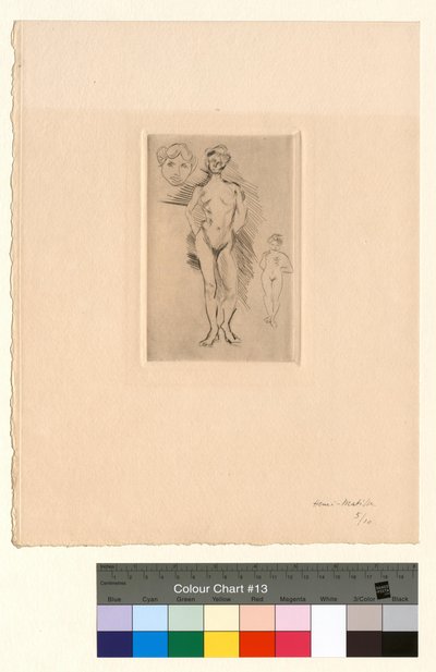 To nøgne, et hoved af Henri Matisse