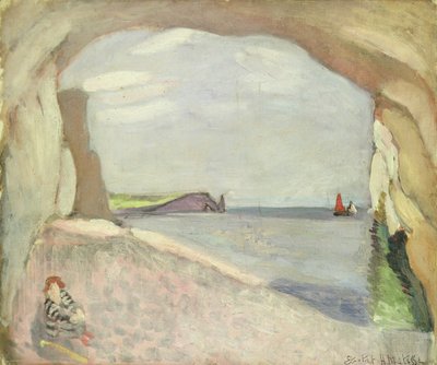 Etretat, det røde sejl (maleri) af Henri Matisse