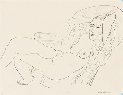 Nøgen kvinde med løftede arme af Henri Matisse