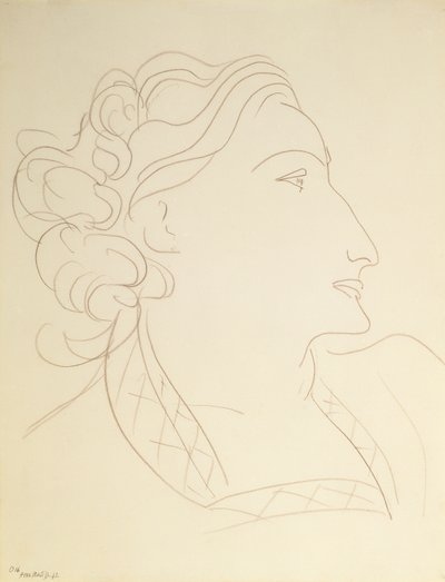 Kvindeprofil (portræt af L.N. Delektorskaya) af Henri Matisse