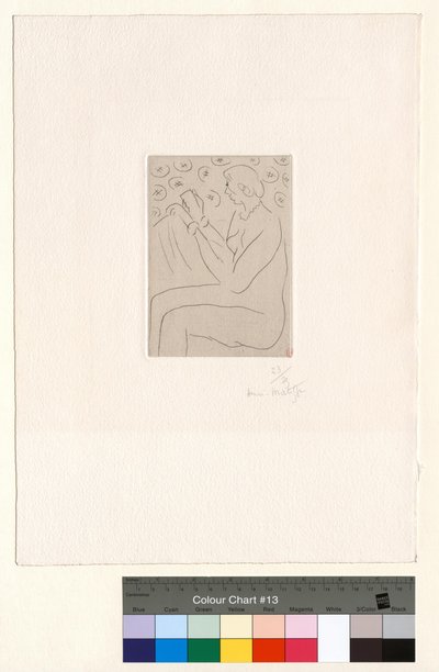 Figur, der læser af Henri Matisse