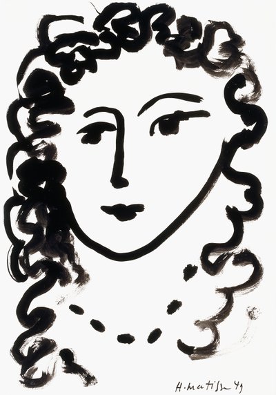 Hovedet af en kvinde af Henri Matisse