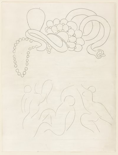 Hérodiade, scene ll, planche 11 fra Poesies af Mallarmé af Henri Matisse