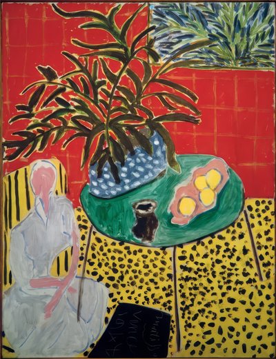 Interiør med sort bregne af Henri Matisse