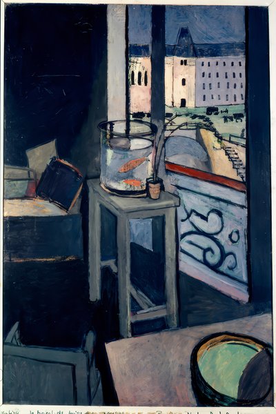 Interiør, guldfiskeskål af Henri Matisse