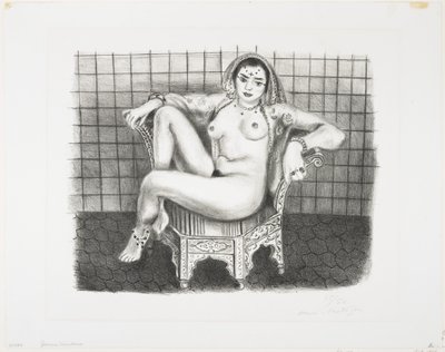 Ung hinduistisk siddende odalisque af Henri Matisse