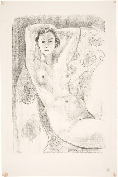 Kvindelig model, siddende i en lænestol af Henri Matisse