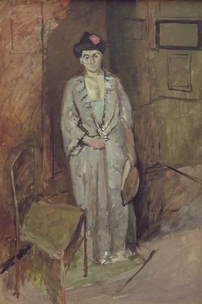 Madame Matisse en Japonaise (Den japanske dame) 1901 (olie på lærred) af Henri Matisse