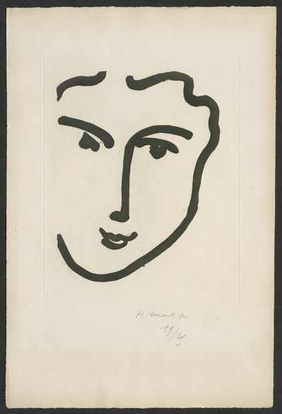 Nadia med det muntre smil af Henri Matisse