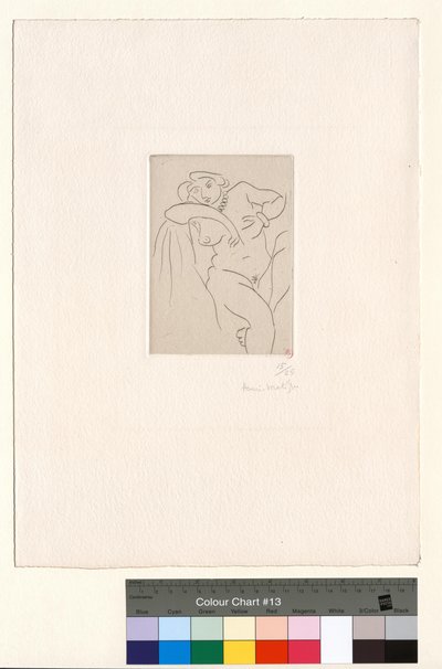 Nu sidder hun med perlekæden af Henri Matisse