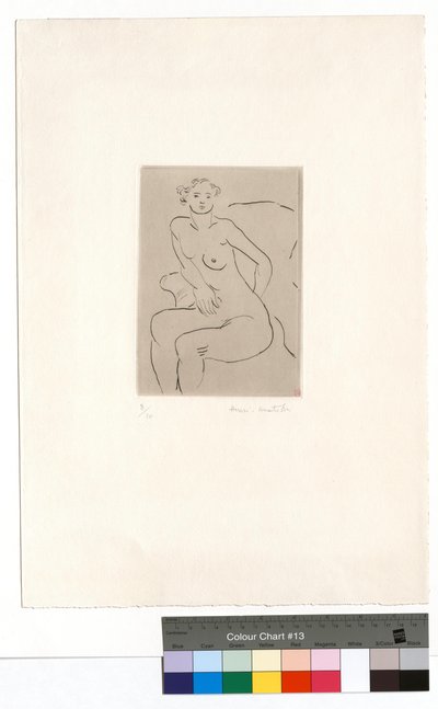 Nøgen i en lænestol, venstre hånd af Henri Matisse