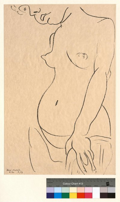 Nøgen med et skåret ansigt af Henri Matisse