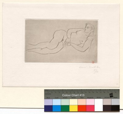 Liggende nøgen af Henri Matisse