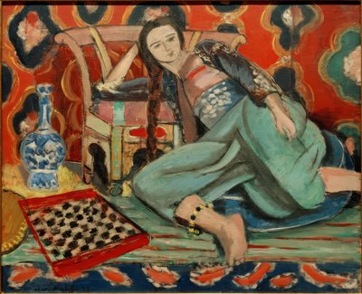 Odalisken i en tyrkisk lænestol af Henri Matisse