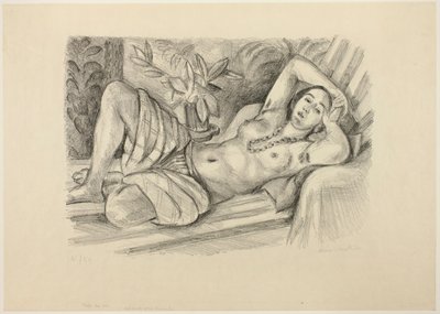 Odaliske med magnolia af Henri Matisse