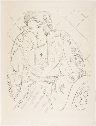 Orientalsk med trebladet kors af Henri Matisse
