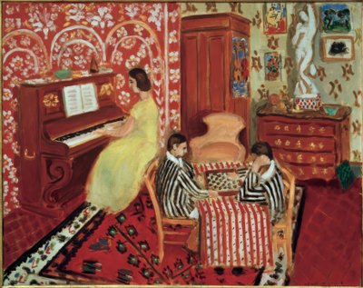 Pianist og damespillere af Henri Matisse