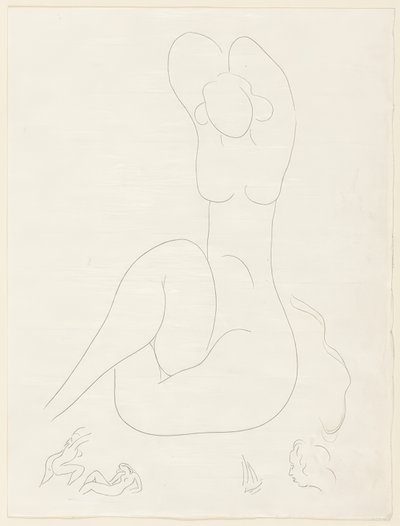 Flere sonetter: "Quelle soie...", planche 28 fra Poesies de Mallarmé af Henri Matisse