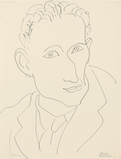 Portræt af Louis Aragon af Henri Matisse