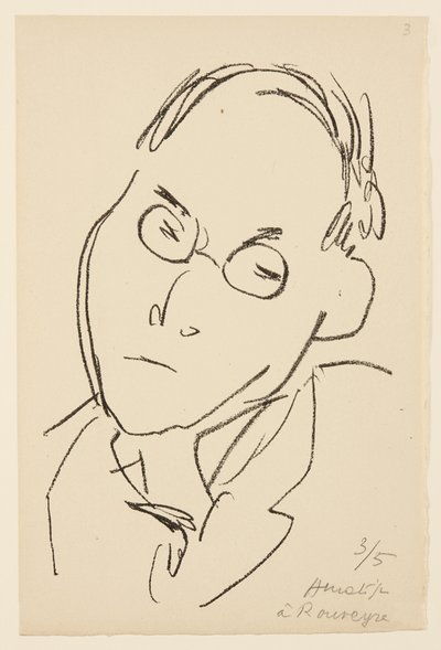 Portræt af Paul Léautaud af Henri Matisse