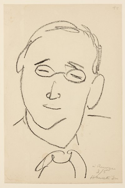 Portræt af Paul Léautaud af Henri Matisse