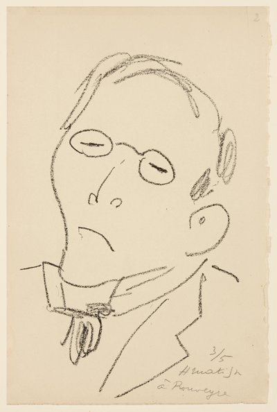 Portræt af Paul Léautaud af Henri Matisse