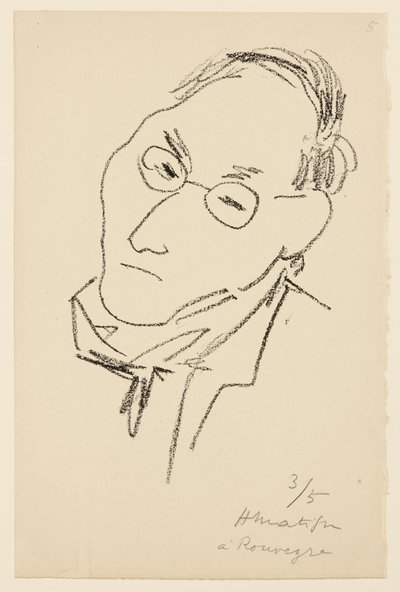 Portræt af Paul Léautaud af Henri Matisse