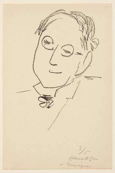 Portræt af Paul Léautaud af Henri Matisse