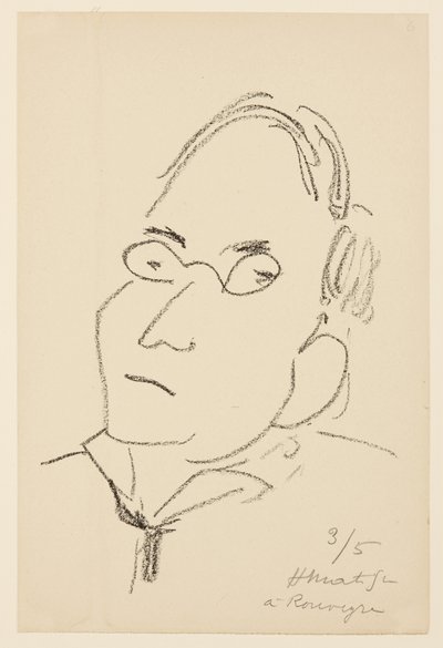 Portræt af Paul Léautaud af Henri Matisse