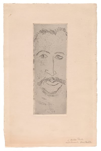 Portræt af Walter Pach af Henri Matisse