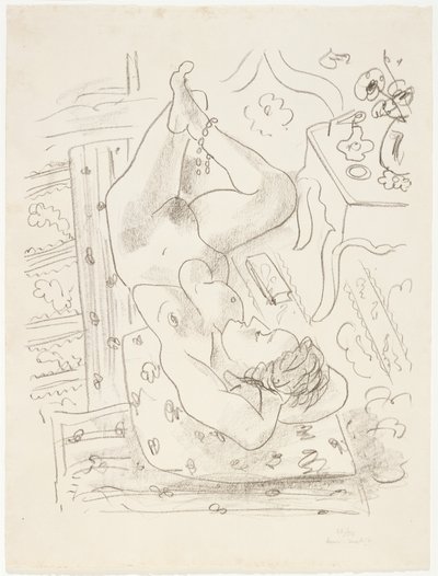 Liggende nøgen af Henri Matisse