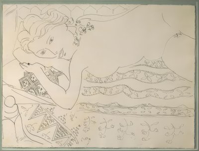 Liggende nøgen af Henri Matisse