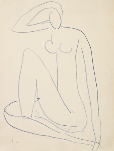 Siddende kvindefigur af Henri Matisse