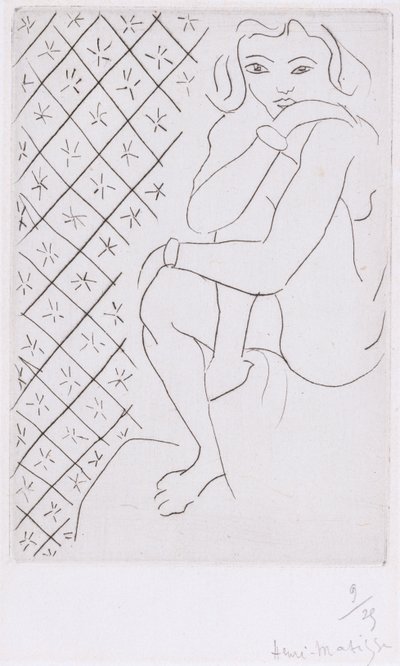 Siddende odalisque af Henri Matisse