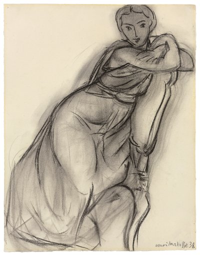 Siddende kvinde af Henri Matisse