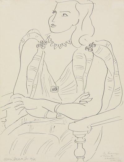 Siddende kvinde af Henri Matisse