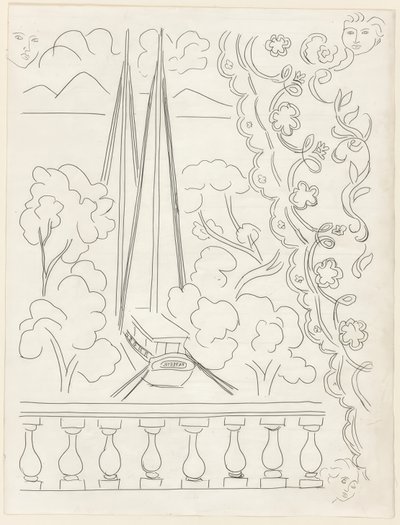 Soupir, plade fem fra Poesies de Mallarmé af Henri Matisse