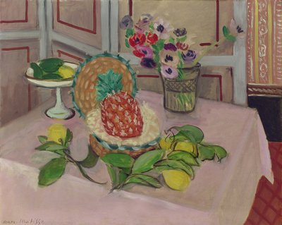 Stilleben: Ananas og citroner af Henri Matisse
