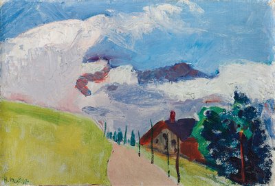 Schweizisk landskab (rute fra Chezieres til Villars) af Henri Matisse