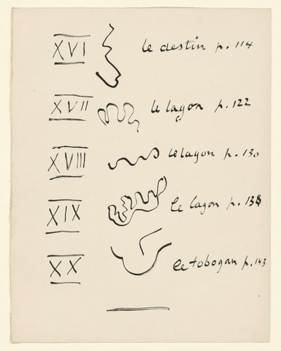Billedtavle 4. Fra «Jazz». s. 152 af Henri Matisse