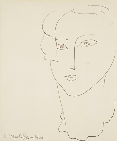 Kvindens hoved af Henri Matisse