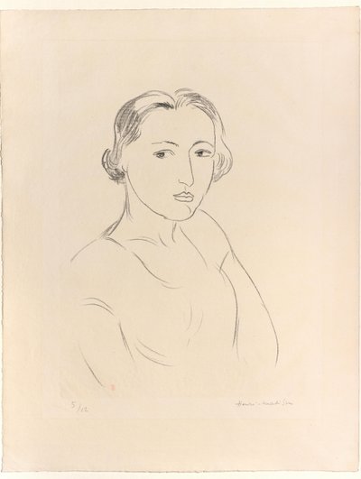 Hovedet af en ung kvinde af Henri Matisse