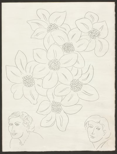 Blomsterne, planche seks fra Poesies de Mallarmé af Henri Matisse