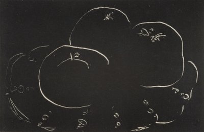 Tre æbler og en tallerken af Henri Matisse